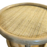Βοηθητικό τραπέζι Moody pe rattan σε φυσική απόχρωση Φ55x51εκ - Image 4
