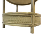 Βοηθητικό τραπέζι Moody pe rattan σε φυσική απόχρωση Φ55x51εκ - Image 5