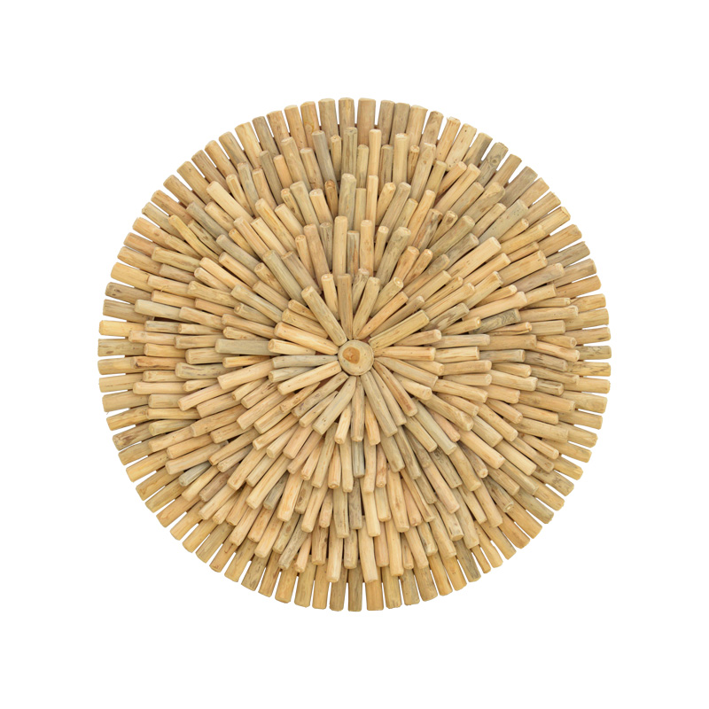 product_pako_343-000103 Διακοσμητικό τοίχου Decofy Inart drift ξύλο σε φυσική απόχρωση Φ60x5εκ - Image 1