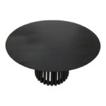 Τραπέζι Kenda I mindi ξύλο μαύρο Φ120x75εκ - Image 2