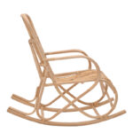 Κουνιστή πολυθρόνα Cormeny rattan σε φυσική απόχρωση 68x109x103εκ - Image 4