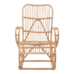 Κουνιστή πολυθρόνα Cormeny rattan σε φυσική απόχρωση 68x109x103εκ - Image 5