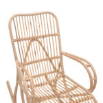 Κουνιστή πολυθρόνα Cormeny rattan σε φυσική απόχρωση 68x109x103εκ - Image 7