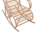 Κουνιστή πολυθρόνα Cormeny rattan σε φυσική απόχρωση 68x109x103εκ - Image 8