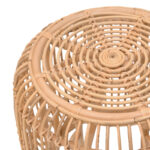 Σκαμπό Rajesty rattan σε φυσική απόχρωση Φ60x46εκ - Image 3