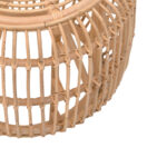 Σκαμπό Rajesty rattan σε φυσική απόχρωση Φ60x46εκ - Image 4