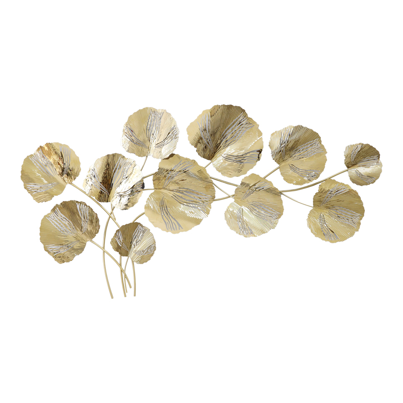 product_pako_345-000010 Διακοσμητικό τοίχου Fleur Inart μέταλλο σε χρυσή απόχρωση131x68.5x6εκ - Image 1