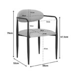 Πολυθρόνα Kalone pu σε μαύρη απόχρωση 56x55x78εκ - Image 9
