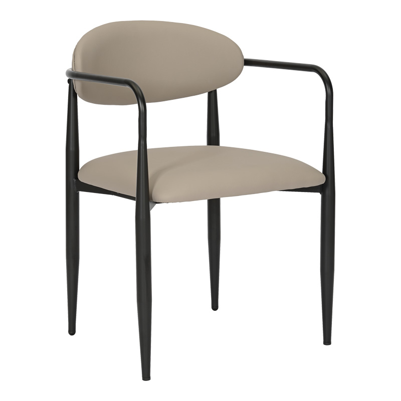 product_pako_350-000026 Πολυθρόνα Kalone pu σε γκρι-μπεζ απόχρωση 56x55x78εκ - Image 1