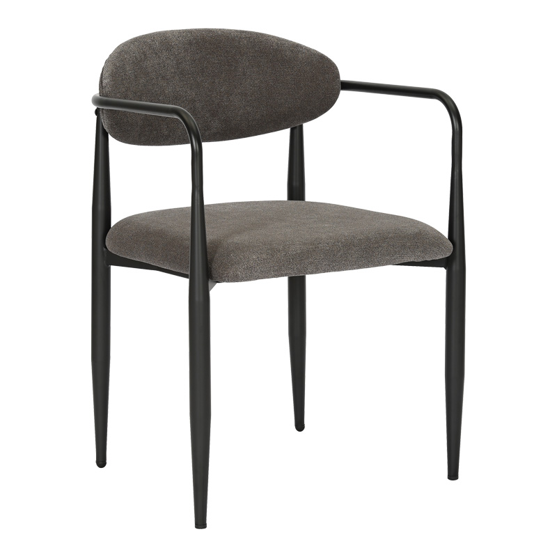 product_pako_350-000027 Πολυθρόνα Kalone ύφασμα σε ανθρακί απόχρωση 56x55x78εκ (Σετ 2 τεμαχίων) - Image 1