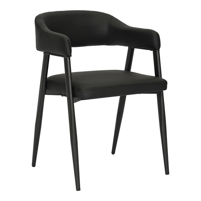 product_pako_350-000028 Πολυθρόνα Sezan pu σε μαύρη απόχρωση 51x53x76εκ (Σετ 2 τεμαχίων) - Image 1