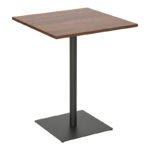 Τραπέζι Nerobian mdf σε καρυδί απόχρωση 60x60x75εκ - Image 5