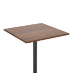 Τραπέζι Nerobian mdf σε καρυδί απόχρωση 60x60x75εκ - Image 6