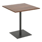 Τραπέζι Nerobian mdf σε καρυδί απόχρωση 70x70x75εκ - Image 4