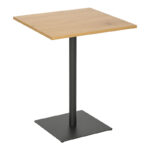 Τραπέζι Nerobian mdf σε sonoma απόχρωση 60x60x75εκ - Image 4