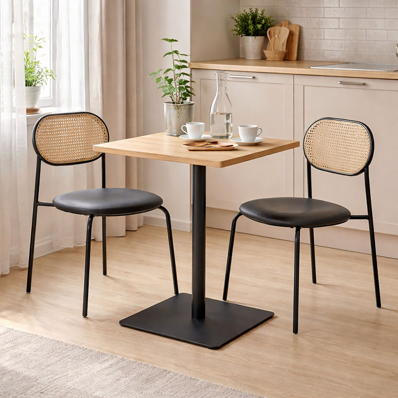 product_pako_350-000038 Τραπέζι Nerobian mdf σε sonoma απόχρωση 60x60x75εκ - Image 1