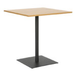 Τραπέζι Nerobian mdf σε sonoma απόχρωση 70x70x75εκ