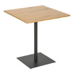 Τραπέζι Nerobian mdf σε sonoma απόχρωση 70x70x75εκ - Image 4