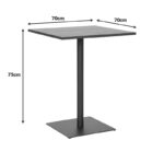 Τραπέζι Nerobian mdf σε sonoma απόχρωση 70x70x75εκ - Image 7