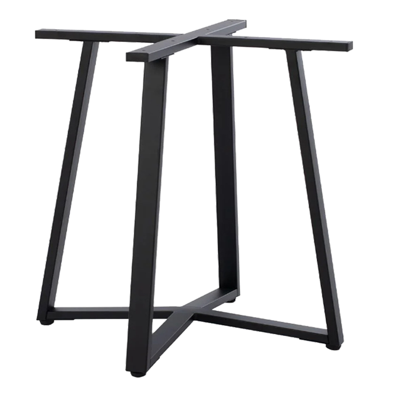 product_pako_355-000003 Βάση τραπεζιού Mulbe μεταλλική σε μαύρη απόχρωση 70x70x73εκ - Image 1