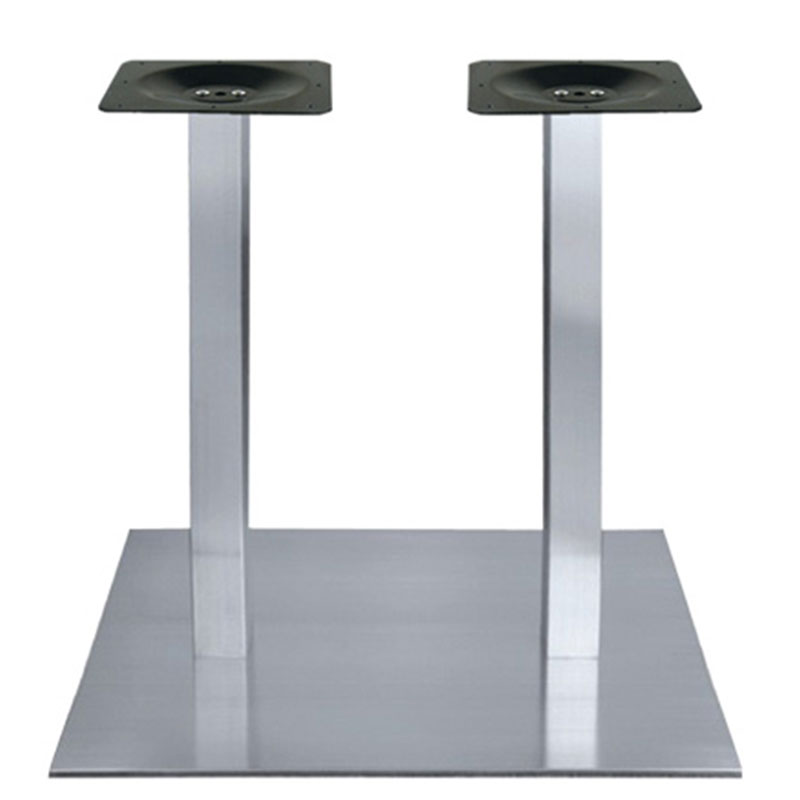 product_pako_355-000011 Βάση τραπεζιού Cosmonash αλουμινίου σε ασημί απόχρωση 70x40x72εκ - Image 1