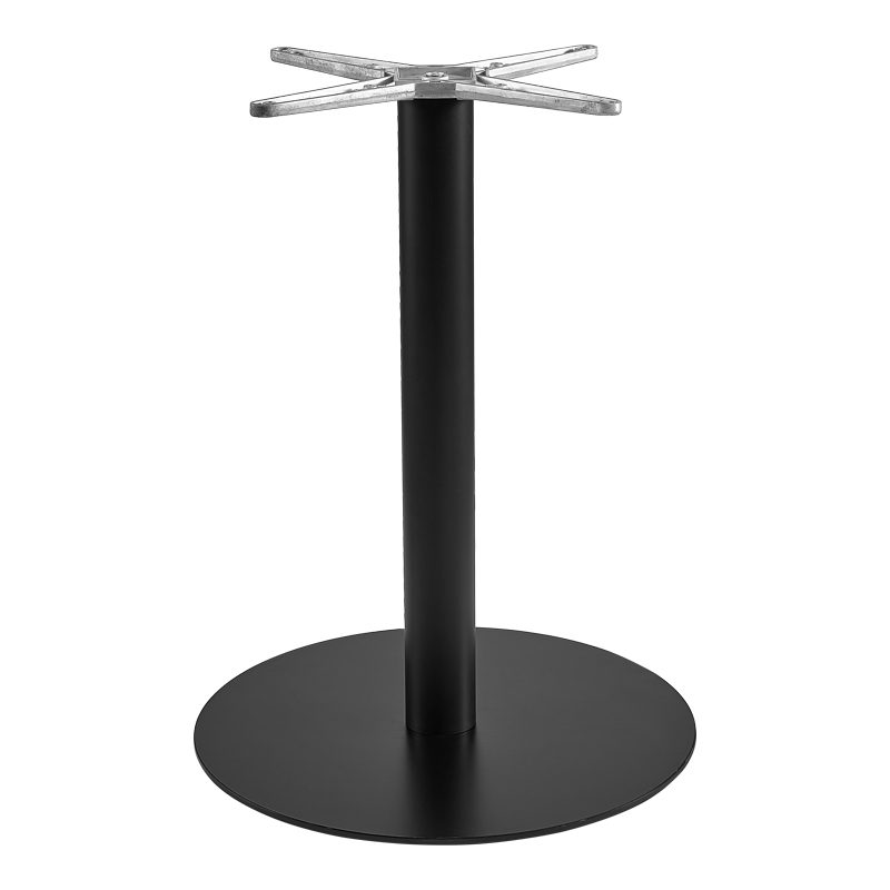 product_pako_355-000030 Βάση τραπεζιού Jefry μεταλλική σε μαύρη απόχρωση Φ48x73εκ - Image 1