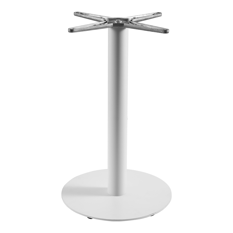 product_pako_355-000031 Βάση τραπεζιού Jefry μεταλλική σε λευκή απόχρωση Φ48x73εκ - Image 1