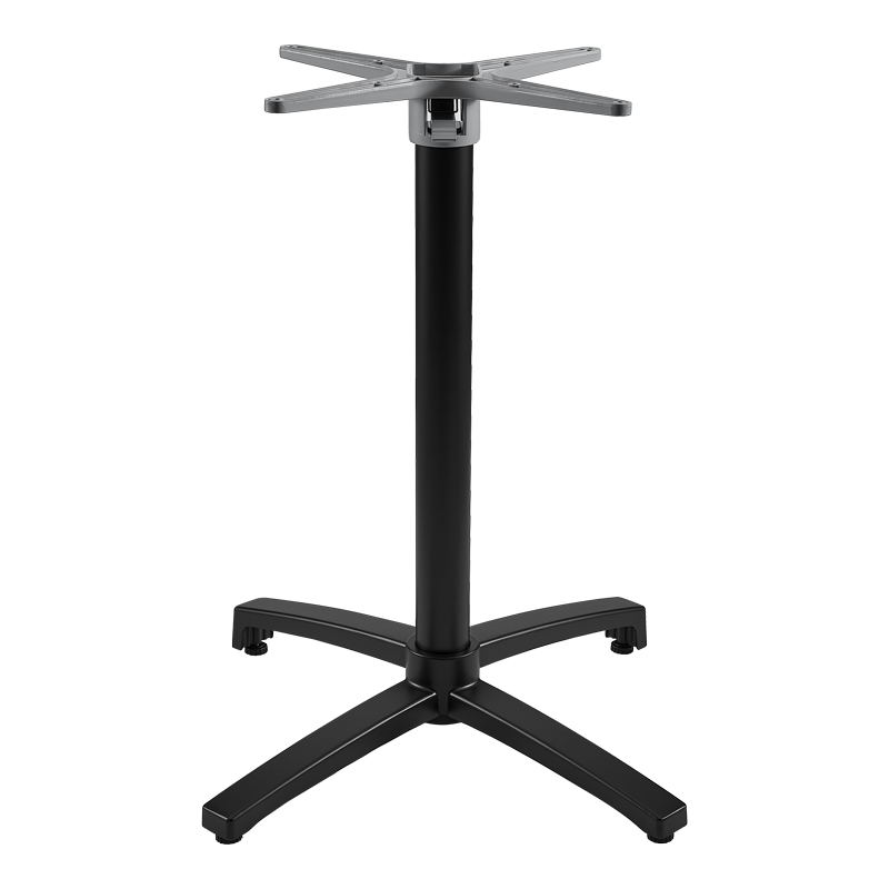 product_pako_355-000032 Βάση τραπεζιού Levo πτυσσόμενη μεταλλική σε μαύρη απόχρωση 69x69x73εκ - Image 1