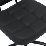 Καρέκλα γραφείου Sedia pu σε μαύρη απόχρωση 50x50x75-85εκ - Image 7
