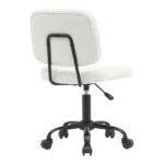 Καρέκλα γραφείου Sedia pu σε λευκή απόχρωση 50x50x75-85εκ - Image 2