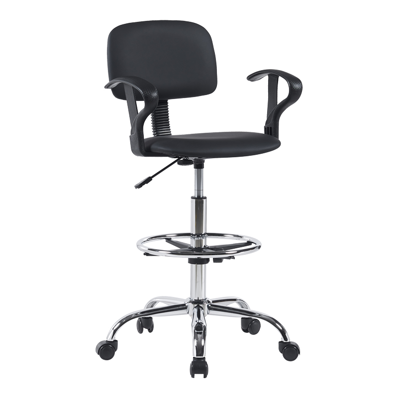 product_pako_360-000020 Καρέκλα ρεσεψιόν Icina Ι pu σε μαύρη απόχρωση 58x54x102-123εκ - Image 1