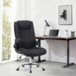 Καρέκλα γραφείου διευθυντη Kesla PES μαύρo 65x65x113-121εκ - Image 2