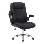Καρέκλα γραφείου διευθυντη Kesla PES μαύρo 65x65x113-121εκ - Image 4