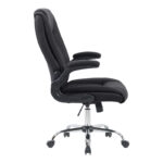 Καρέκλα γραφείου διευθυντη Kesla PES μαύρo 65x65x113-121εκ - Image 5
