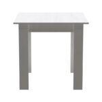 Τραπέζι Manka I σε λευκή απόχρωση 80x80x77εκ - Image 4