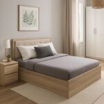 Κρεβάτι διπλό Vita Plus σε sonoma απόχρωση 160x200εκ - Image 2