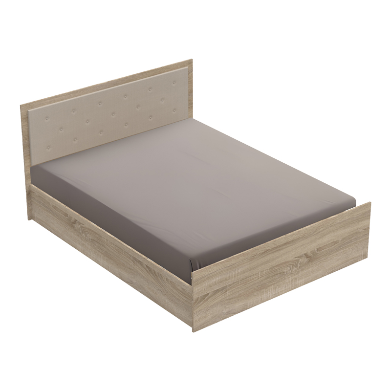 product_pako_361-000016 Κρεβάτι διπλό Vita Plus σε sonoma απόχρωση 160x200εκ - Image 1