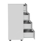 Συρταριέρα Afina mdf σε λευκή glossy απόχρωση 90x44x101εκ - Image 4