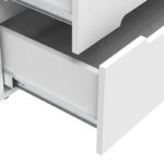 Συρταριέρα Afina mdf σε λευκή glossy απόχρωση 90x44x101εκ - Image 5