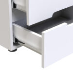 Κομοδίνο Afina mdf σε λευκή glossy απόχρωση 50x35x41εκ - Image 5
