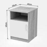 Κομοδίνο Galdi σε sonoma απόχρωση 40x45x60εκ - Image 6