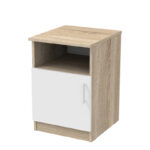 Κομοδίνο Galdi σε sonoma-λευκή απόχρωση 40x45x60εκ