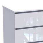 Συρταριέρα Dicama mdf σε λευκη glossy απόχρωση 90x47x101εκ - Image 2