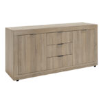 Μπουφές Doha σε sonoma απόχρωση 180x45x80.5εκ - Image 2