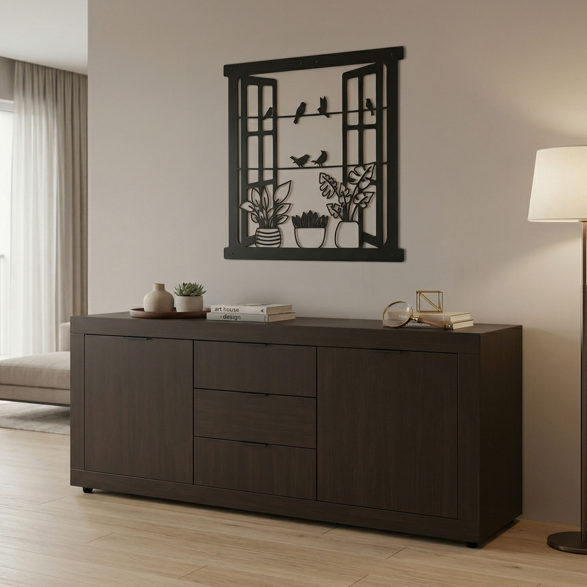 product_pako_361-000071 Μπουφές Doha σε wenge απόχρωση 180x45x80.5εκ - Image 1