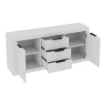 Μπουφές Doha σε λευκή απόχρωση 180x45x80.5εκ - Image 3
