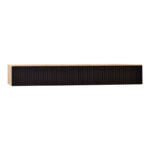 Κονσόλα με 2 συρτάρια Doha mdf σε μαύρη με oak απόχρωση 120x41x20cm - Image 2