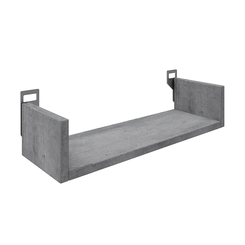 product_pako_361-000085 Ραφιέρα τοίχου Derva σε cement γκρι απόχρωση 45x15x10cm - Image 1