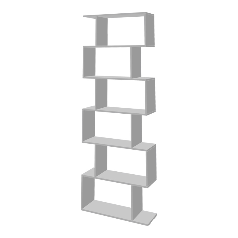 product_pako_361-000093 Βιβλιοθήκη Sezen σε λευκή απόχρωση 70x24x191.5εκ - Image 1