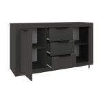 Μπουφές Doha σε ανθρακί απόχρωση 150x45x80.5εκ - Image 3